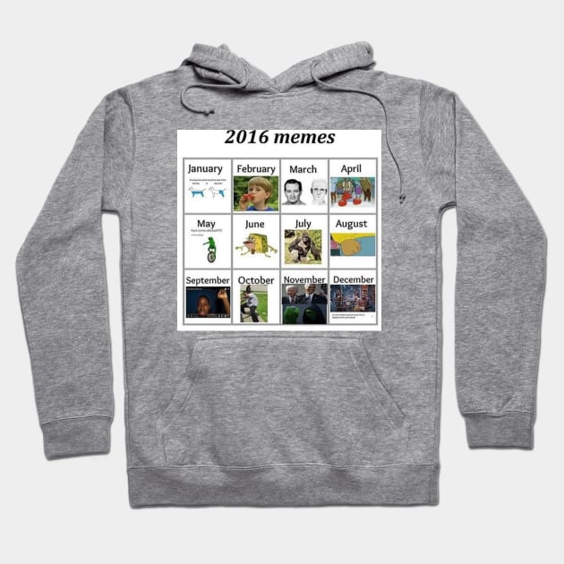 2016 Meme Calendar Hoodie by Shawboy167